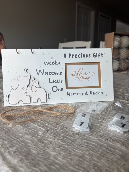 Other - Welcome Little One Baby Milestone Frame